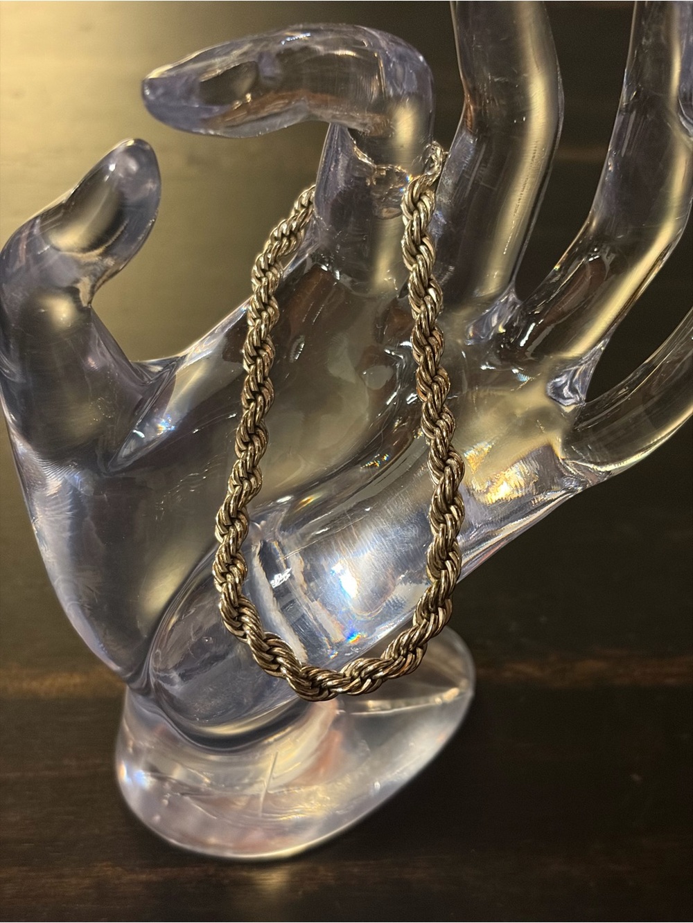 Twisted Silver Bracelet
